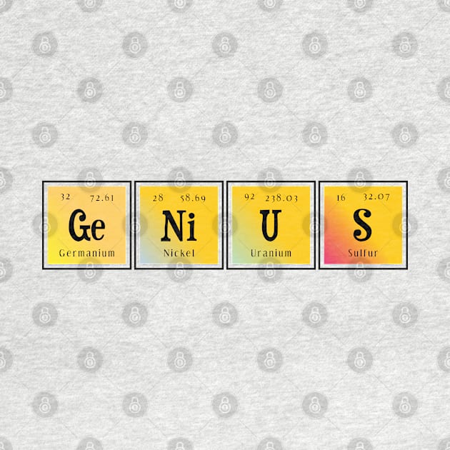 Genius | Periodic Table of Elements by Distrowlinc